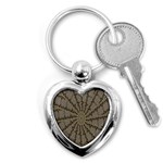 Abstract Image Showing Moiré Pattern Key Chains (Heart)  Front