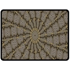 Abstract Image Showing Moiré Pattern Fleece Blanket (large)  by Simbadda