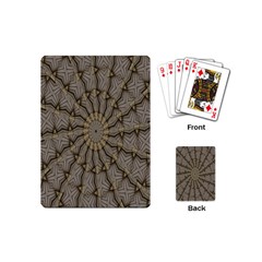 Abstract Image Showing Moiré Pattern Playing Cards (mini)  by Simbadda