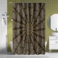 Abstract Image Showing Moiré Pattern Shower Curtain 48  X 72  (small)  by Simbadda