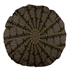 Abstract Image Showing Moiré Pattern Large 18  Premium Round Cushions by Simbadda