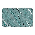 Fractal Waves Background Wallpaper Magnet (Rectangular) Front