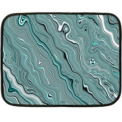 Fractal Waves Background Wallpaper Fleece Blanket (mini) by Simbadda