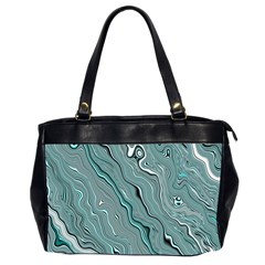 Fractal Waves Background Wallpaper Office Handbags (2 Sides)  by Simbadda