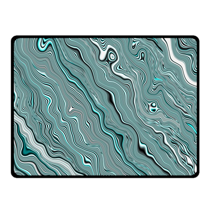 Fractal Waves Background Wallpaper Double Sided Fleece Blanket (Small) 