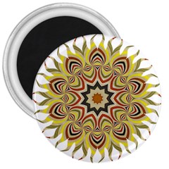 Abstract Geometric Seamless Ol Ckaleidoscope Pattern 3  Magnets by Simbadda