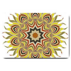 Abstract Geometric Seamless Ol Ckaleidoscope Pattern Large Doormat  by Simbadda