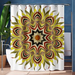 Abstract Geometric Seamless Ol Ckaleidoscope Pattern Shower Curtain 60  X 72  (medium)  by Simbadda