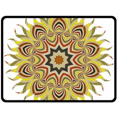 Abstract Geometric Seamless Ol Ckaleidoscope Pattern Double Sided Fleece Blanket (large)  by Simbadda