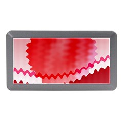 Red Fractal Wavy Heart Memory Card Reader (mini) by Simbadda