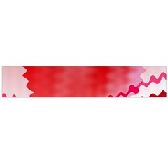 Red Fractal Wavy Heart Flano Scarf (large) by Simbadda