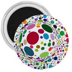 Color Ball 3  Magnets by Mariart