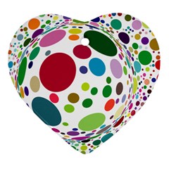 Color Ball Ornament (heart)