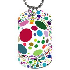 Color Ball Dog Tag (one Side)