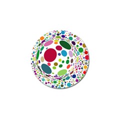 Color Ball Golf Ball Marker (10 Pack) by Mariart