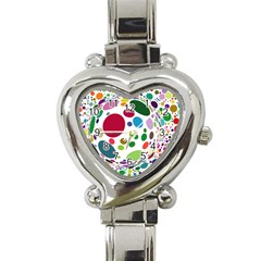 Color Ball Heart Italian Charm Watch