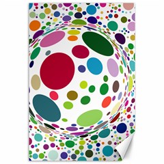 Color Ball Canvas 24  X 36 