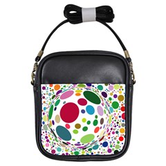 Color Ball Girls Sling Bags