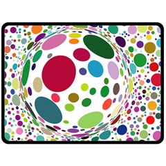 Color Ball Fleece Blanket (large) 