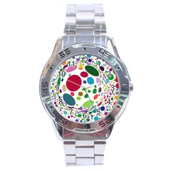 Color Ball Stainless Steel Analogue Watch