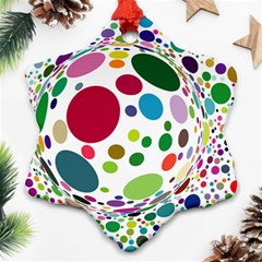 Color Ball Ornament (snowflake) by Mariart