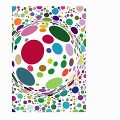 Color Ball Large Garden Flag (two Sides) by Mariart