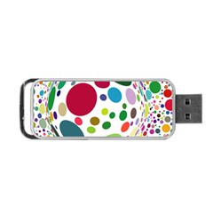 Color Ball Portable Usb Flash (two Sides) by Mariart