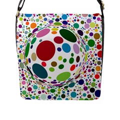 Color Ball Flap Messenger Bag (l) 