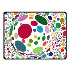 Color Ball Double Sided Fleece Blanket (small) 