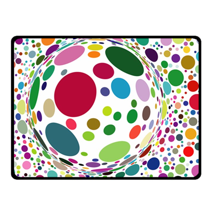 Color Ball Double Sided Fleece Blanket (Small) 