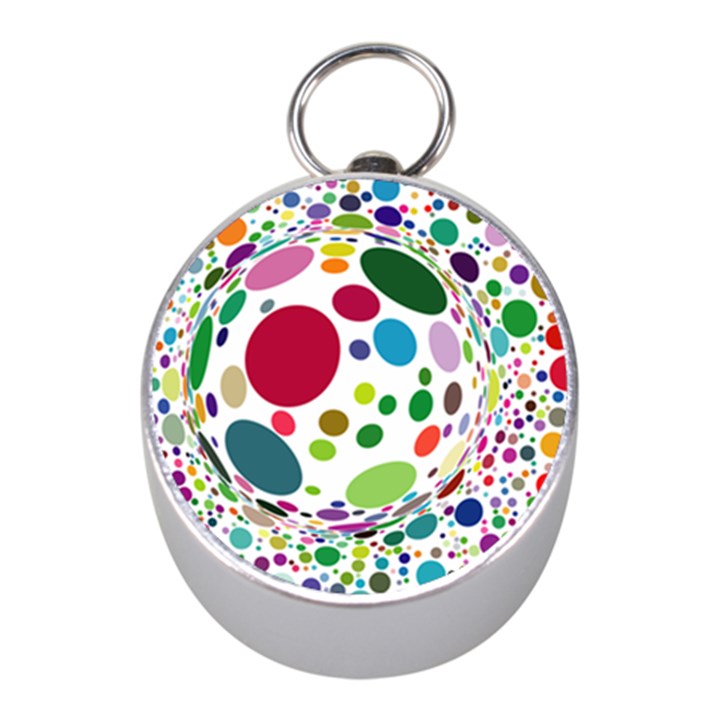 Color Ball Mini Silver Compasses