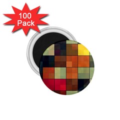 Background With Color Layered Tiling 1 75  Magnets (100 Pack)  by Simbadda