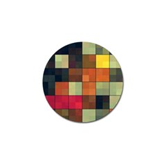 Background With Color Layered Tiling Golf Ball Marker by Simbadda