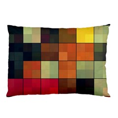 Background With Color Layered Tiling Pillow Case (two Sides) by Simbadda