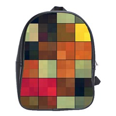 Background With Color Layered Tiling School Bags (xl)  by Simbadda