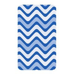 Background Of Blue Wavy Lines Memory Card Reader by Simbadda