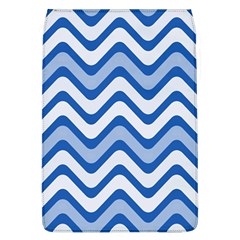 Background Of Blue Wavy Lines Flap Covers (l)  by Simbadda