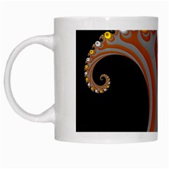 Classic Mandelbrot Dimpled Spheroids White Mugs by Simbadda