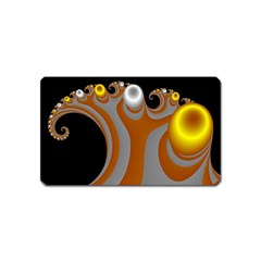 Classic Mandelbrot Dimpled Spheroids Magnet (name Card) by Simbadda