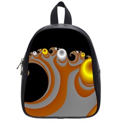 Classic Mandelbrot Dimpled Spheroids School Bags (small)  by Simbadda