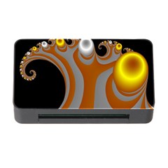 Classic Mandelbrot Dimpled Spheroids Memory Card Reader With Cf by Simbadda