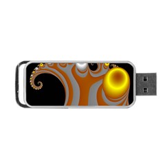 Classic Mandelbrot Dimpled Spheroids Portable Usb Flash (one Side) by Simbadda