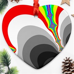 Background Image With Color Shapes Ornament (heart) by Simbadda