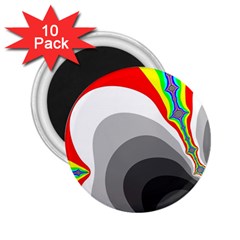 Background Image With Color Shapes 2 25  Magnets (10 Pack)  by Simbadda