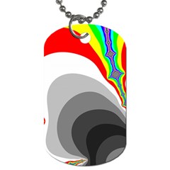 Background Image With Color Shapes Dog Tag (two Sides) by Simbadda