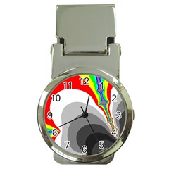 Background Image With Color Shapes Money Clip Watches by Simbadda