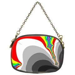 Background Image With Color Shapes Chain Purses (two Sides)  by Simbadda