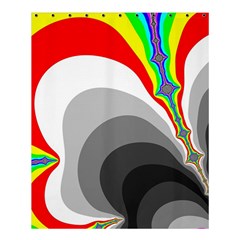 Background Image With Color Shapes Shower Curtain 60  X 72  (medium)  by Simbadda