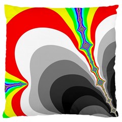 Background Image With Color Shapes Standard Flano Cushion Case (one Side) by Simbadda