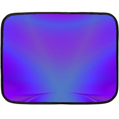 Violet Fractal Background Fleece Blanket (mini) by Simbadda